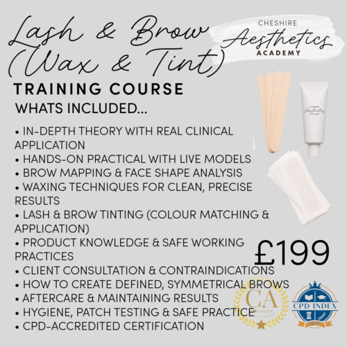 Brow & Lash (Wax & Tint) Training