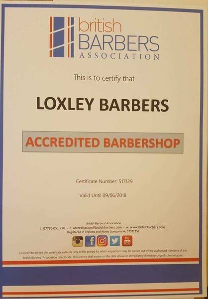 British Barbers Assiocation Accreditation