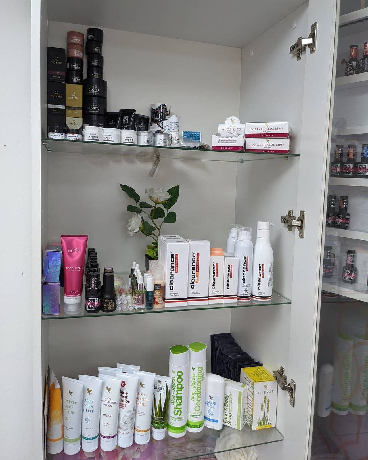 Some products will be available in salon