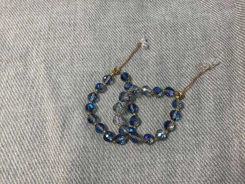 Bracelet en perle de verre goute d’eau 