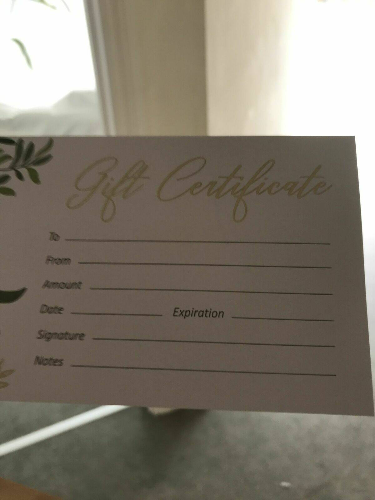 Gift voucher