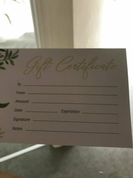 Gift voucher