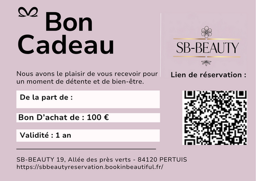 Bon d'achat d'un montant de :