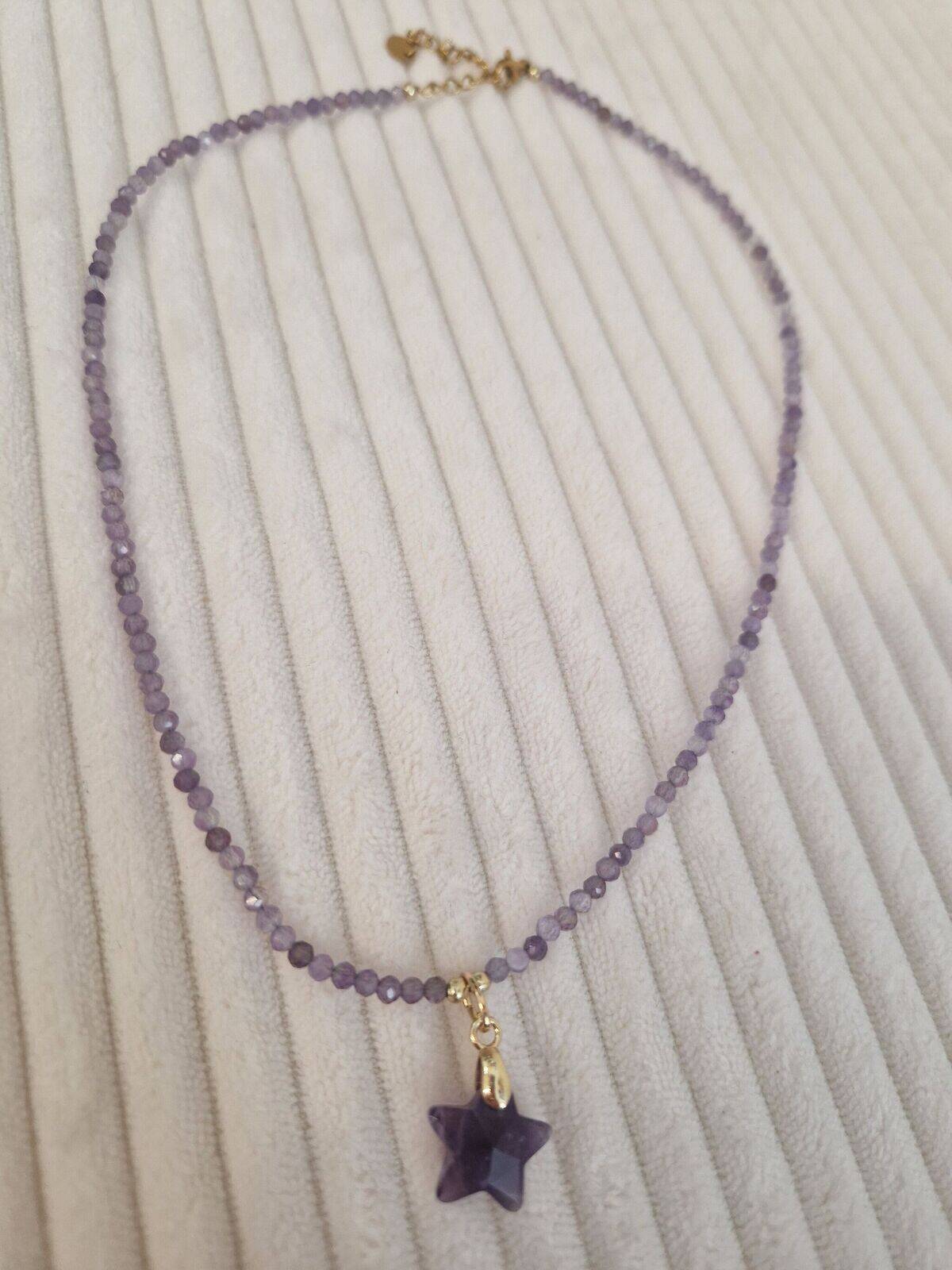 Collier Violet Etoile