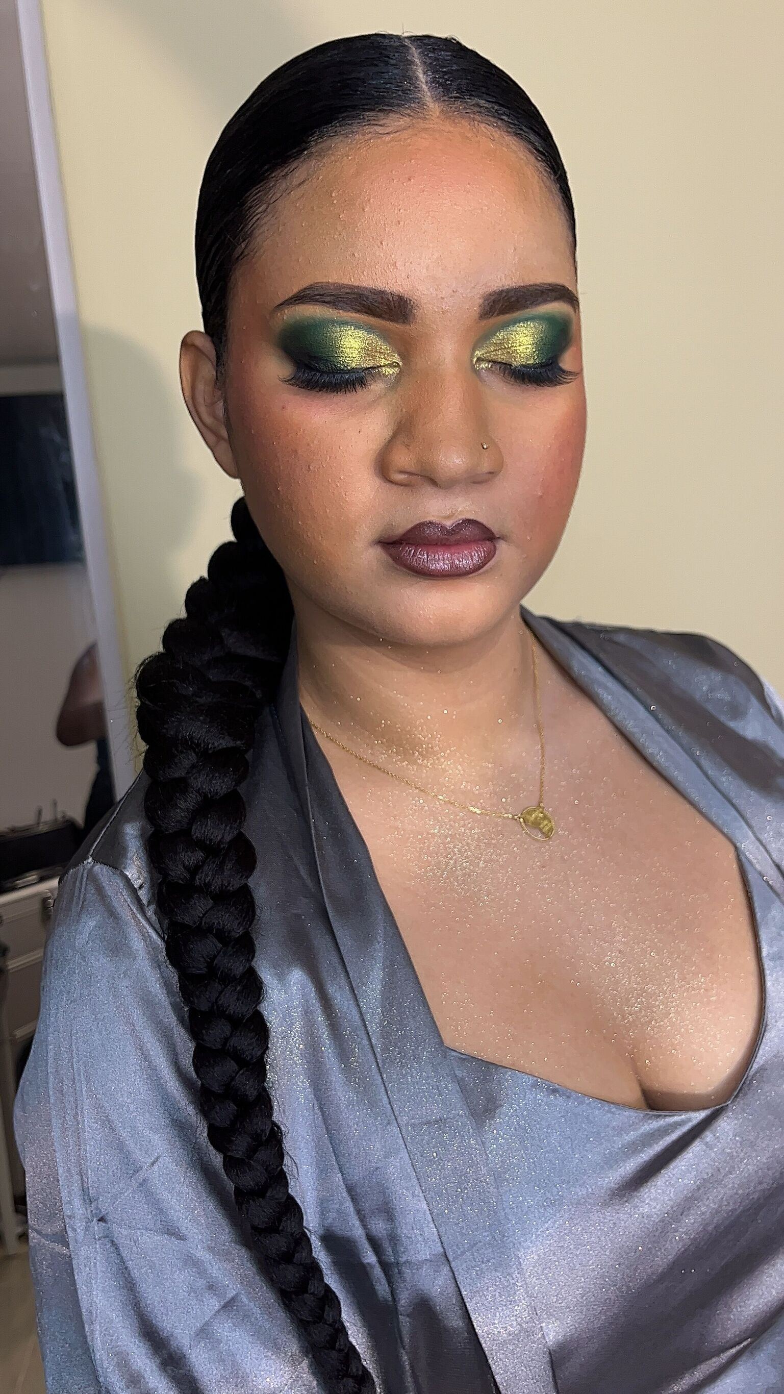 Maquillage demoiselle d'honneur à la demande de la cliente