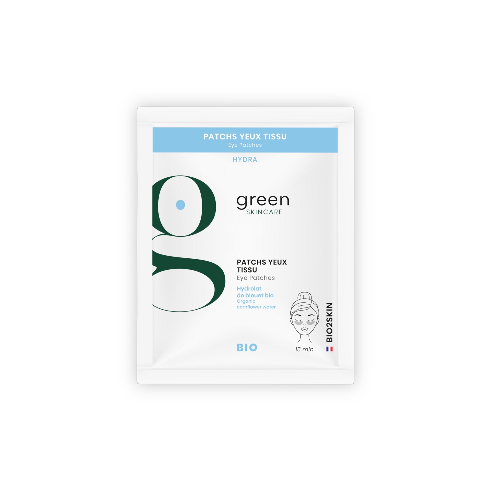 Patchs yeux tissu Bio (unidose) HYDRA