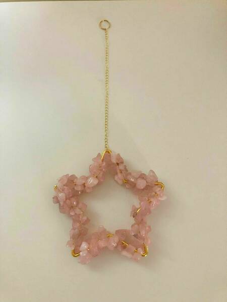Rose quartz star