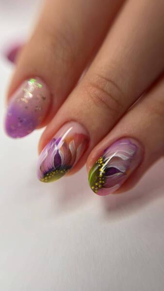 Nails art Flowers 