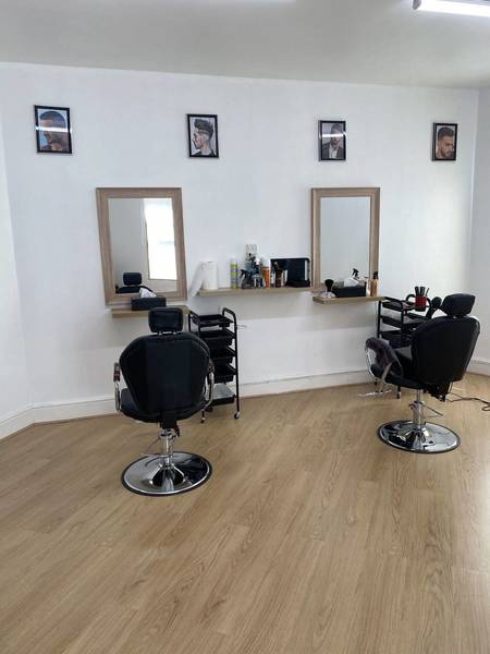 Upstairs barbers 