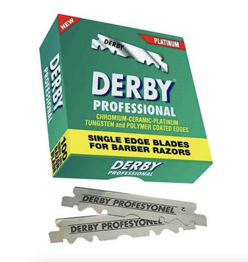 Derby Straight Blades - 100 Pack