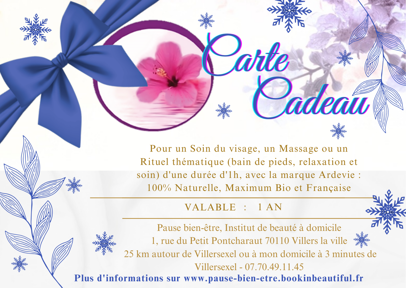 ✨ CHÈQUE CADEAU 1h 🎁 