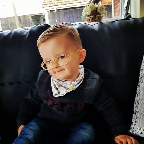 My lovely little teddie styling his fresh cut.