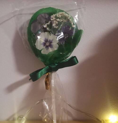 DERNIÈRE EN STOCK - Sucette à Infuser Faite main 🍵 - Pomme 🍏 & Fleurs 🥀