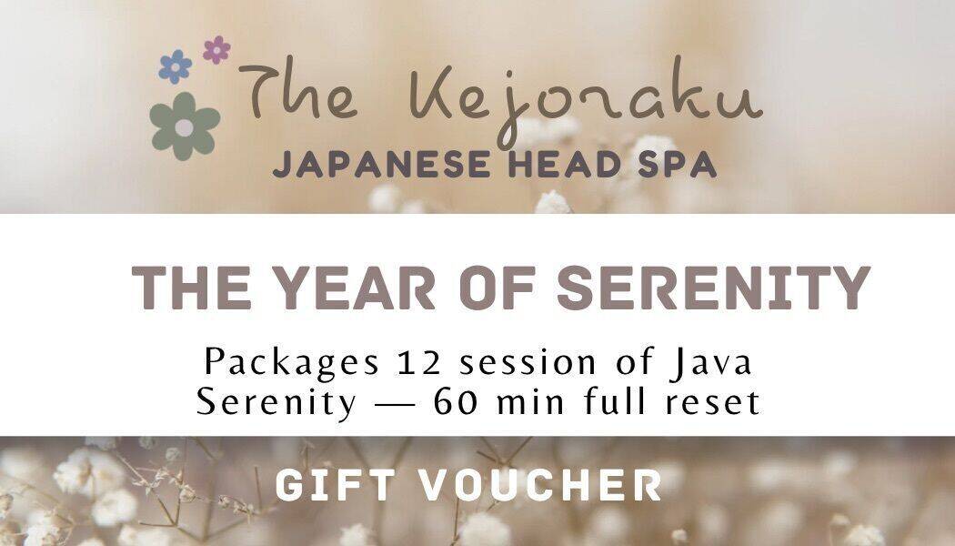 The Year of Serenity — package of 12 session of 60 minutes full reset 