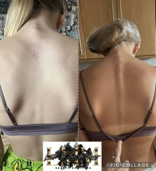 Before & after Tan Truth medium spray tan 😍