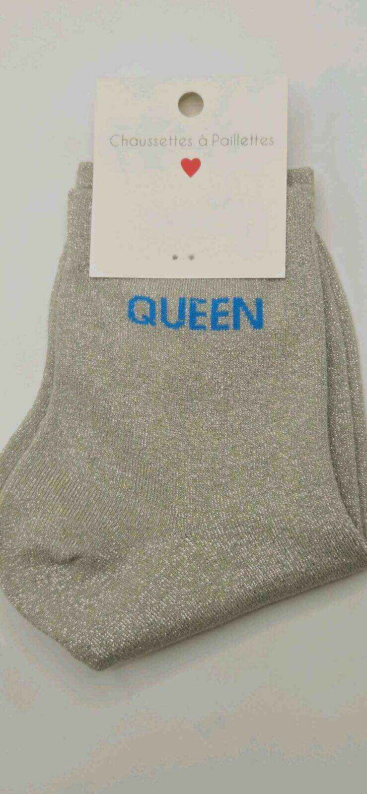 Chaussettes à Paillettes Queen