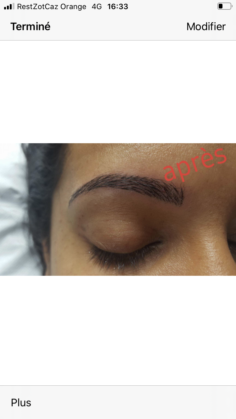 Retouche annuelle restructuration des sourcils