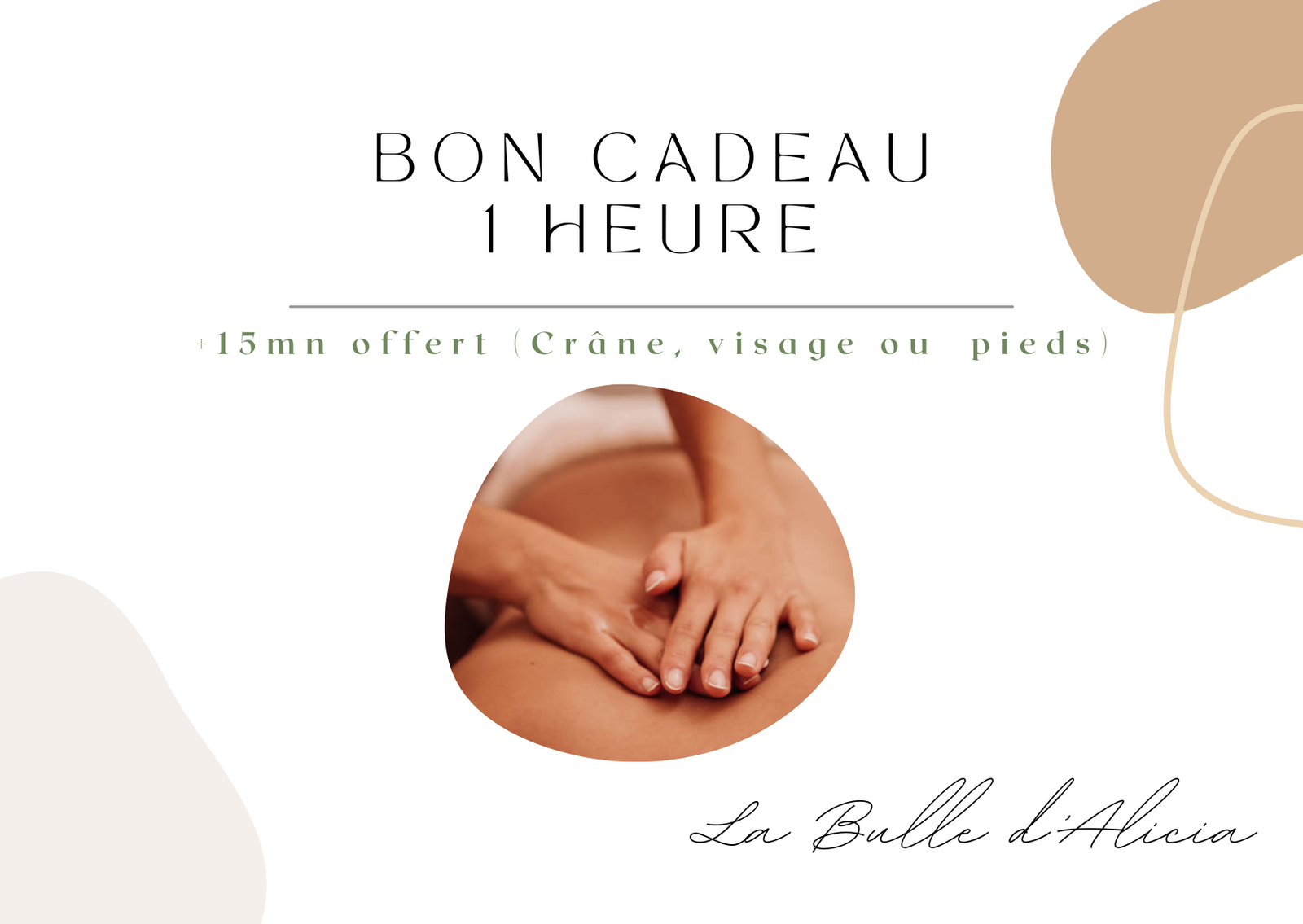 Bon cadeau - 1h Offre fête des pères 