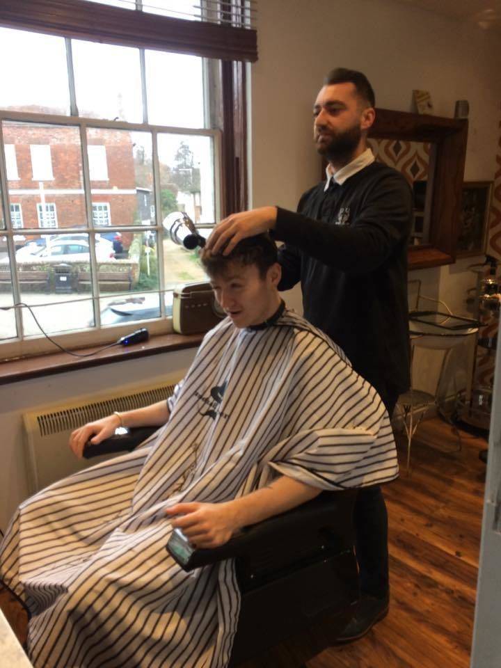 Jimmy Balito getting a fresh trim after a successful performance on 'The Voice'  well done buddy .