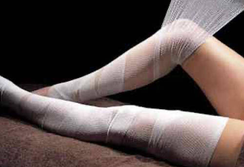 "Soin spécifique jambes légères Enveloppement de bandes et pressotherapie - 1h" 