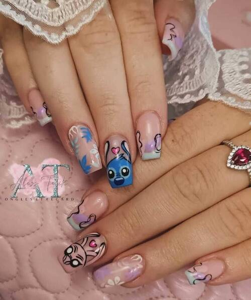 Nail art stitch