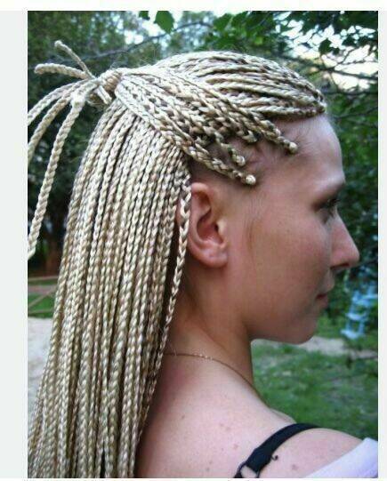 Natte petit courte avec mèche 