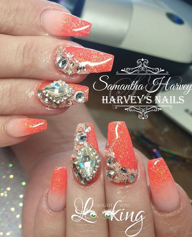 Neon Ombre with Swarovski finish