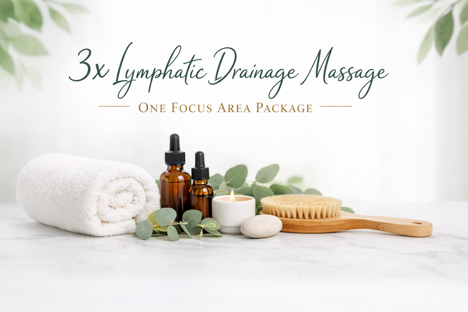 3x Lymphatic Drainage Massage: One Focus Area 