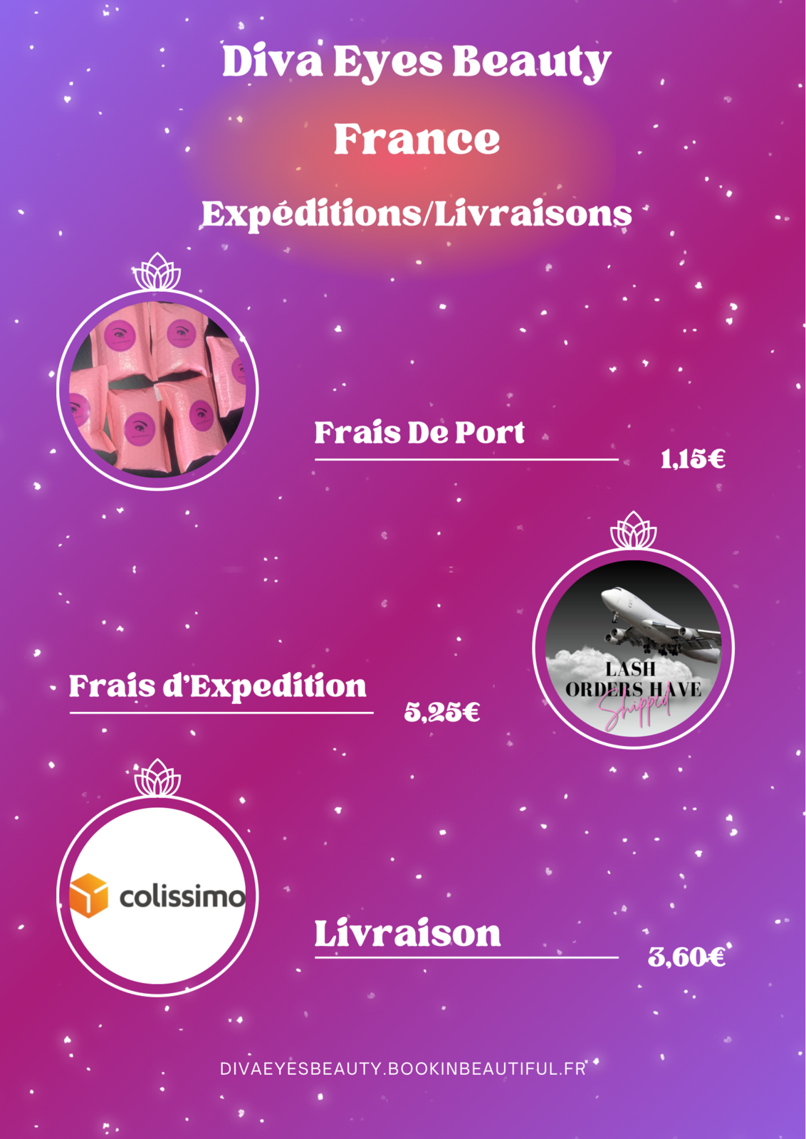 Frais de port, d’expédition et de livraison FRANCE