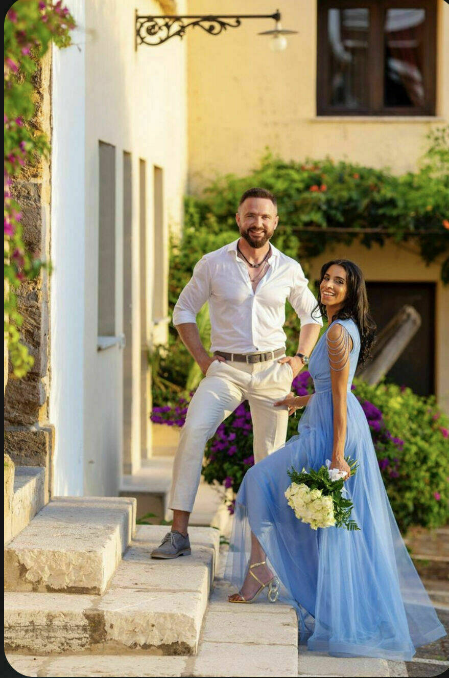 Got a very special hair cut . As he was asking his girlfriend . To marry him ..