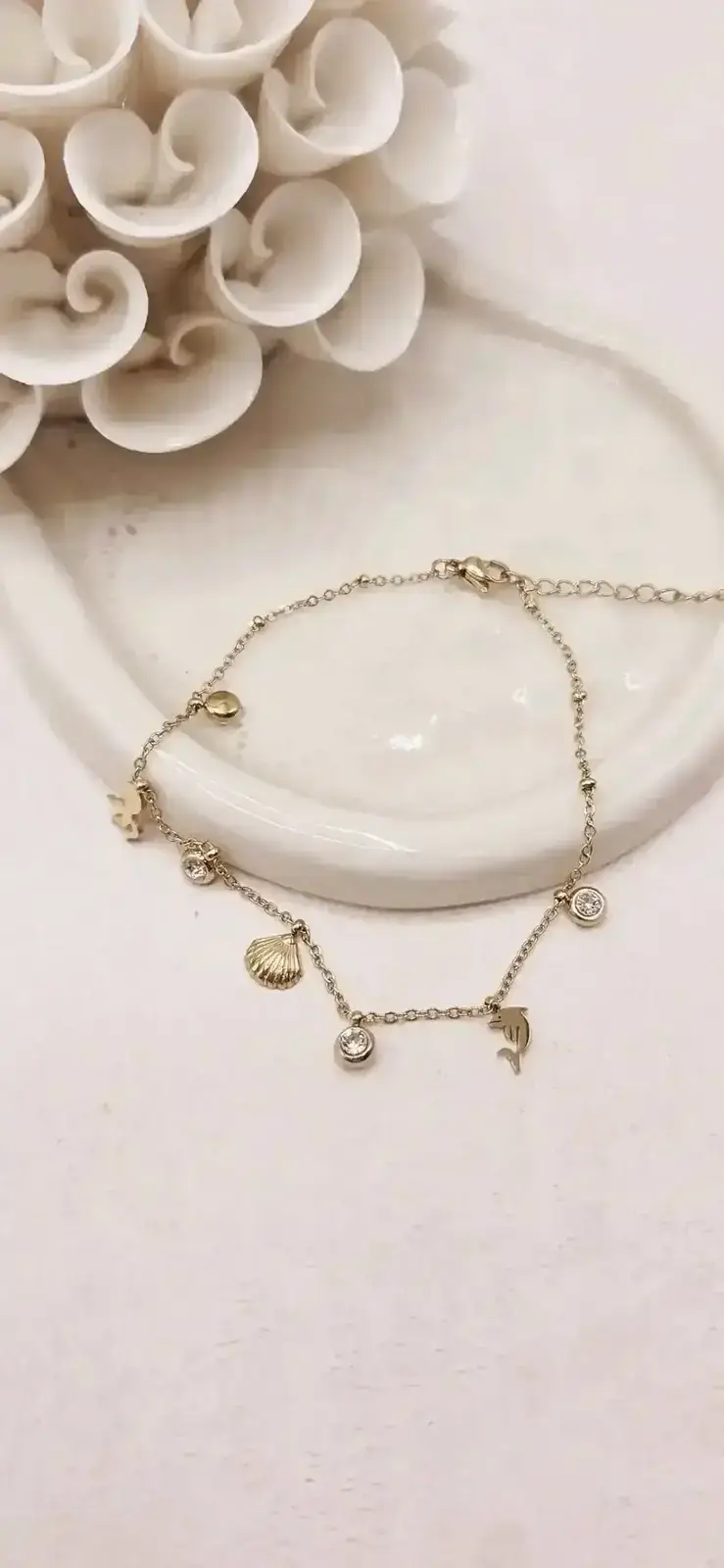 Chaine de Cheville Nelly Dorée