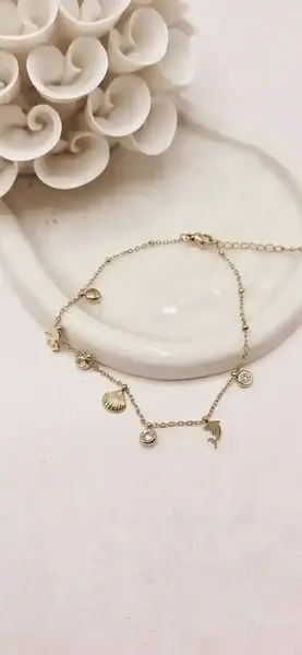 Chaine de Cheville Nelly Dorée