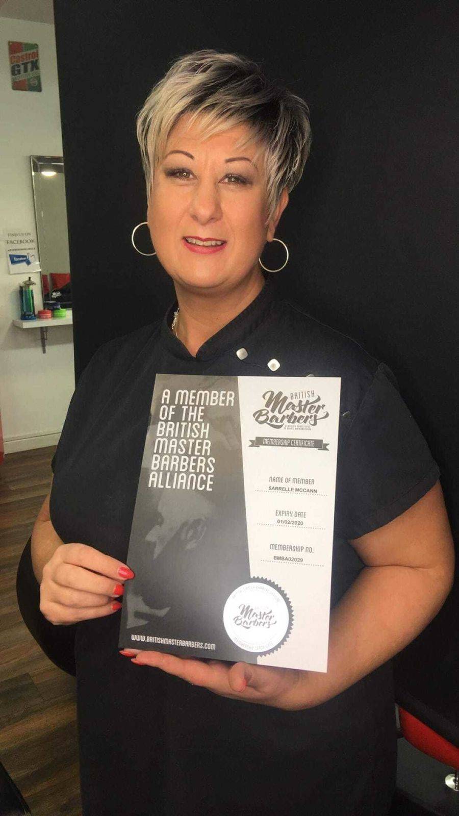 Now a member and building towards my senior barber award