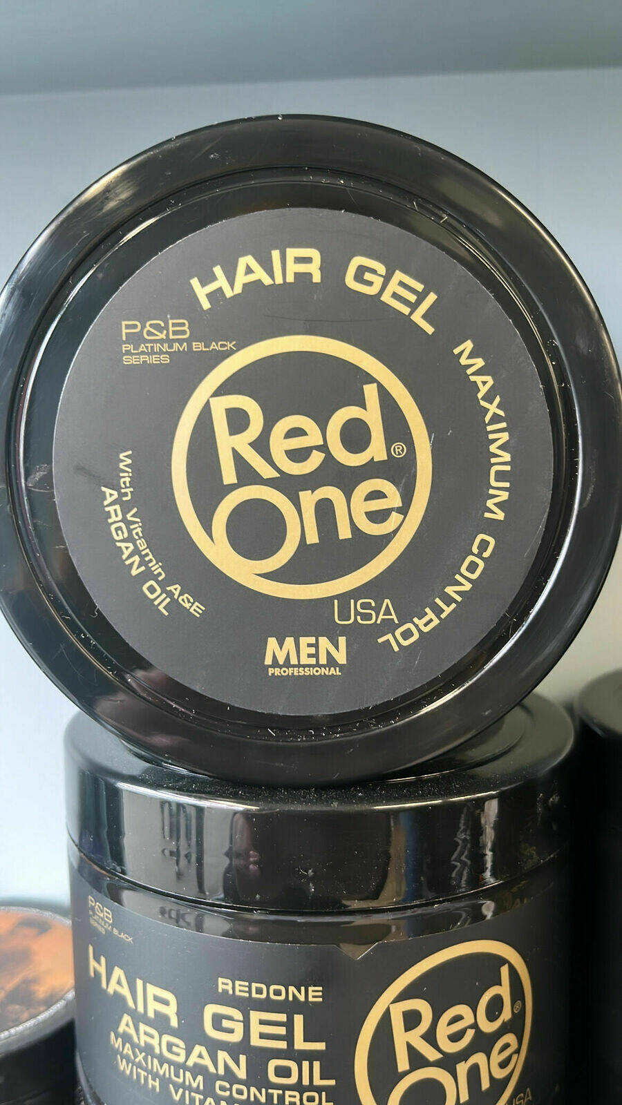 Red one argan oil hair gel