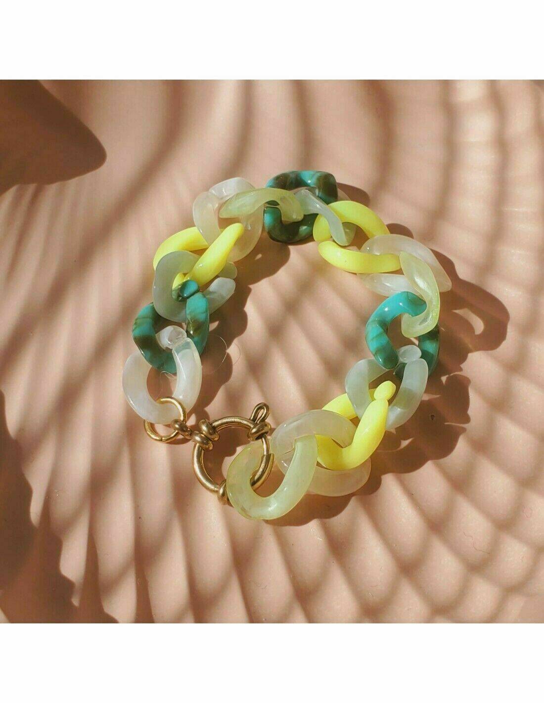 POP Bracelet résine Jaune