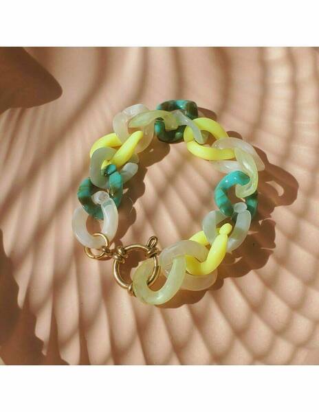 POP Bracelet résine Jaune