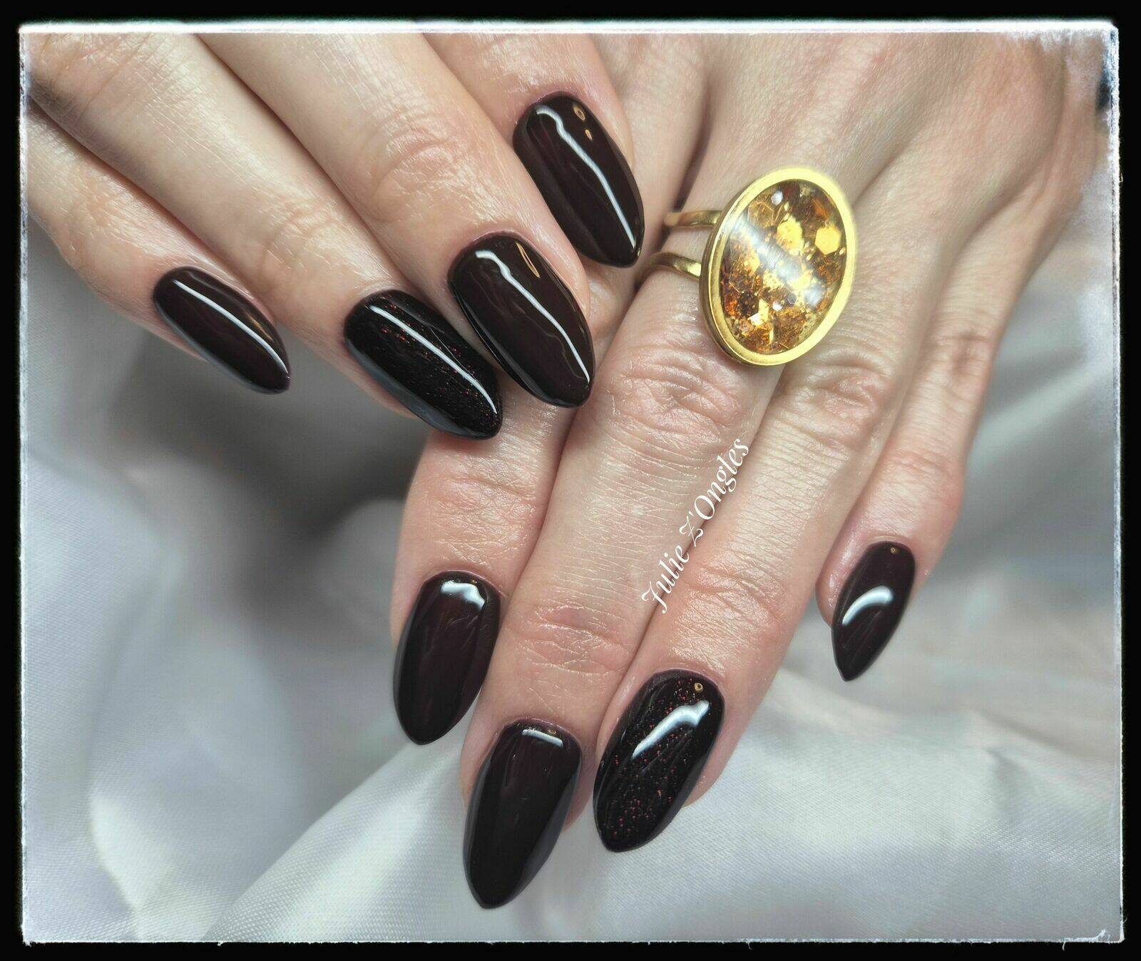 Pose complète en Gel avec rallongement chablon 