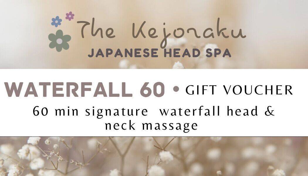 Waterfall Head & Neck Massage | Gift Voucher — 60 min