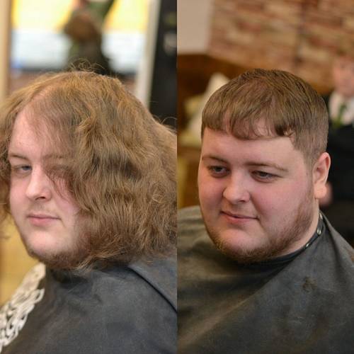 Before and after from Sean ✂