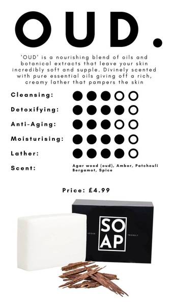SOAP uk - OUD 100g soap bar