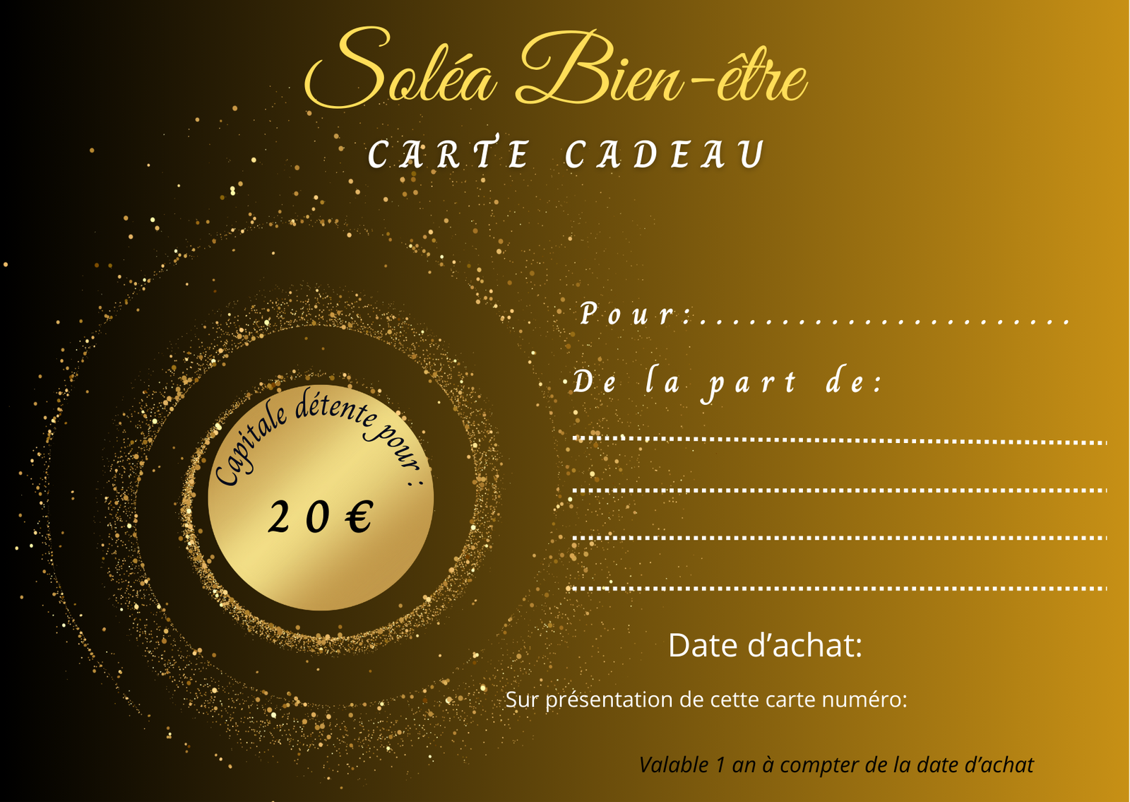 Carte cadeau capital détente 