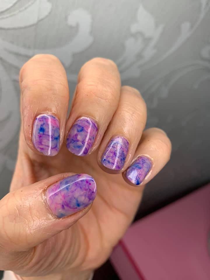 Sharpie Marble effect
