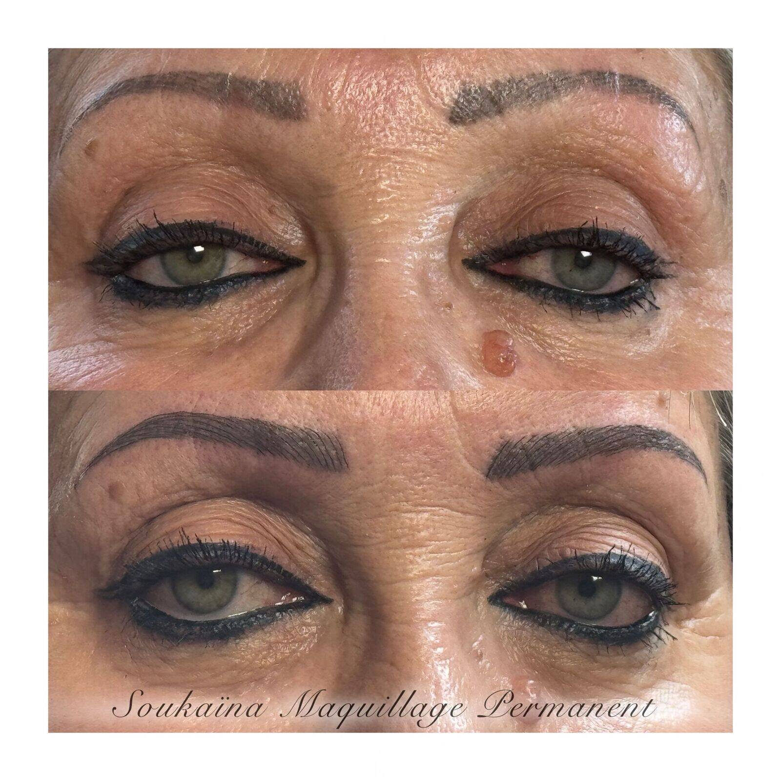 Reprise d’un ancien maquillage permanent en poil à poil #clermontferrand