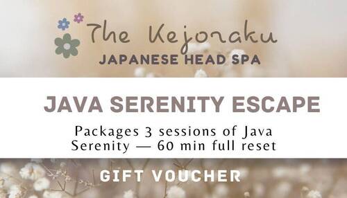 Java Serenity Escape | package of 3 sessions of 60 minutes full reset 