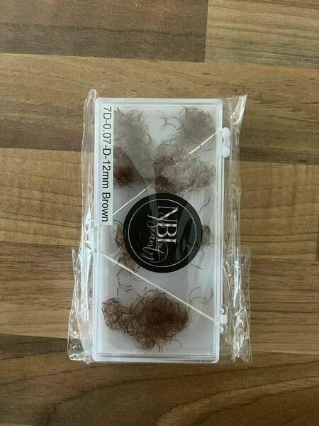7D pro-made lash fans (brown)