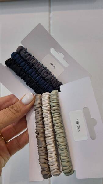 Silk Hair Ties - Pack of 3