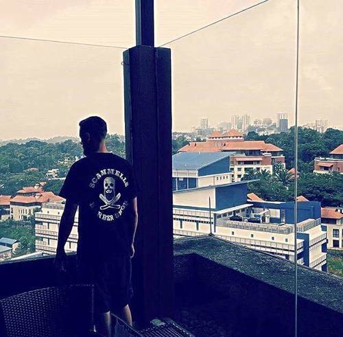 Pete reppin the shop at The Hilton Kuala Lumpur Malaysia 