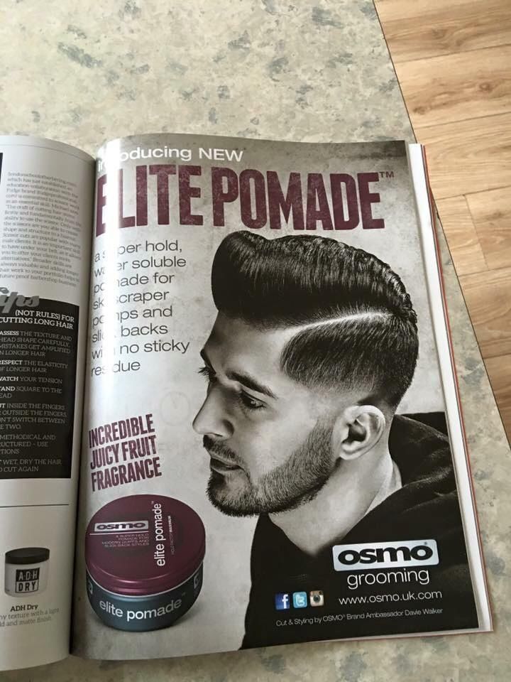 Our work in magazines , haircut by Davie 