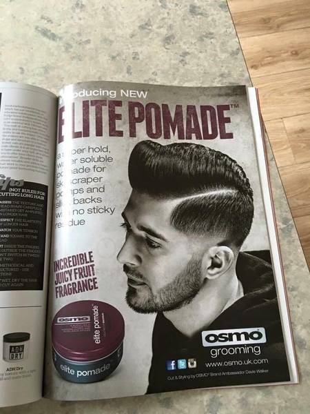 Our work in magazines , haircut by Davie 