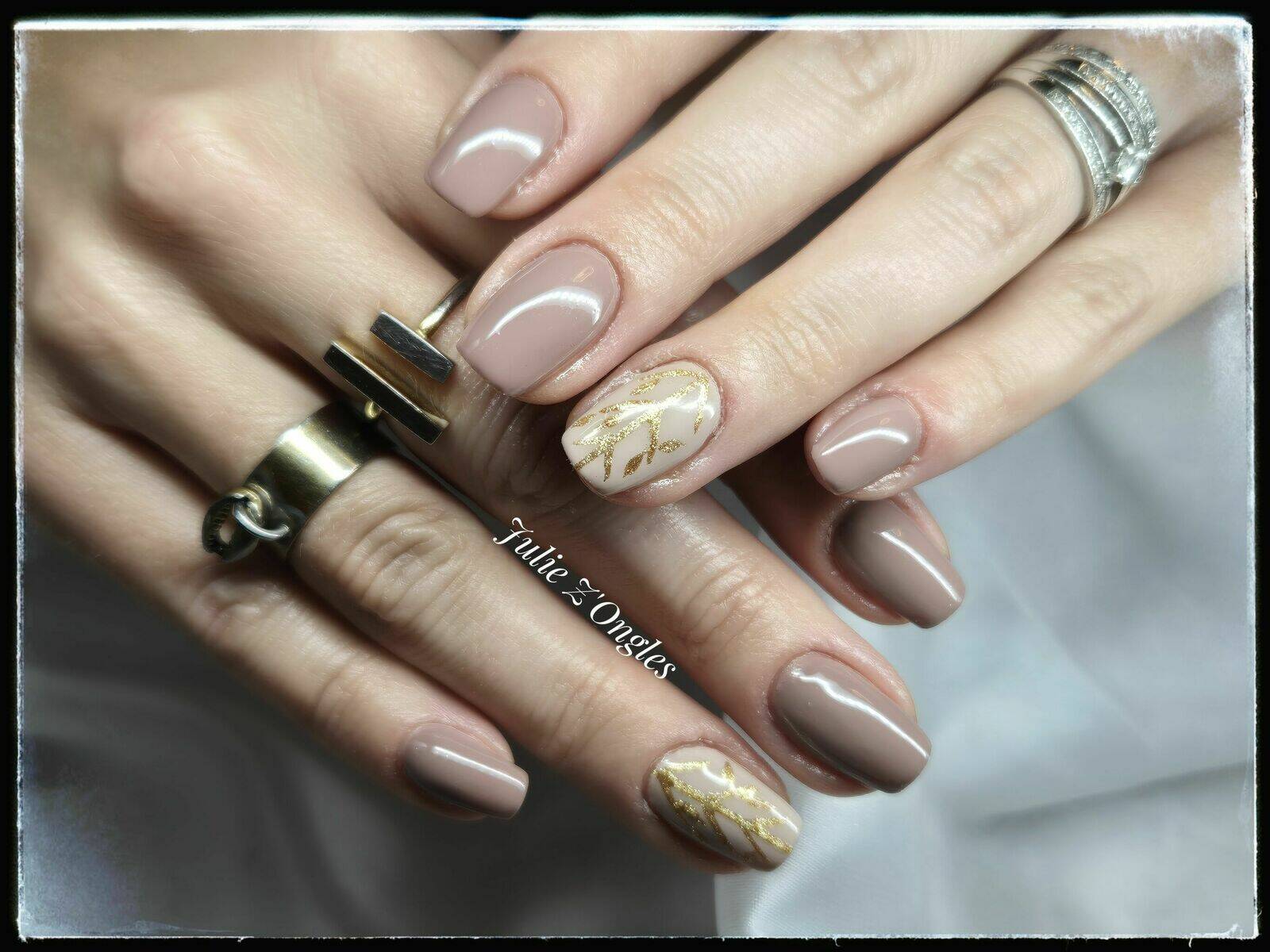 Remplissage Gel bicolore et Nail art 